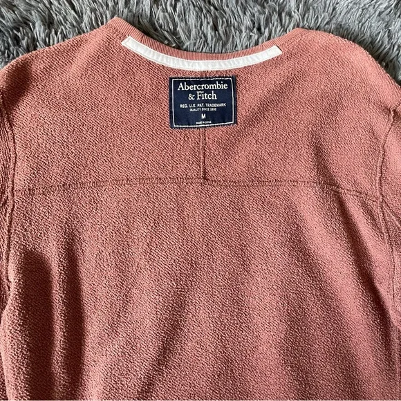 Abercrombie & Fitch Burgundy Crewneck Sweater - Picture 7 of 7